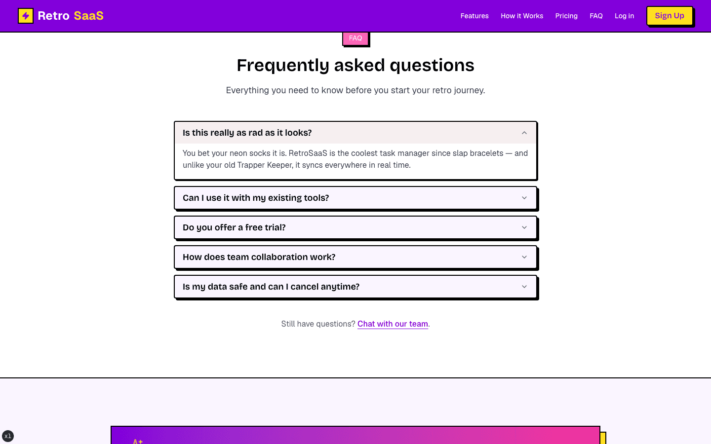 Artis template — screen 3